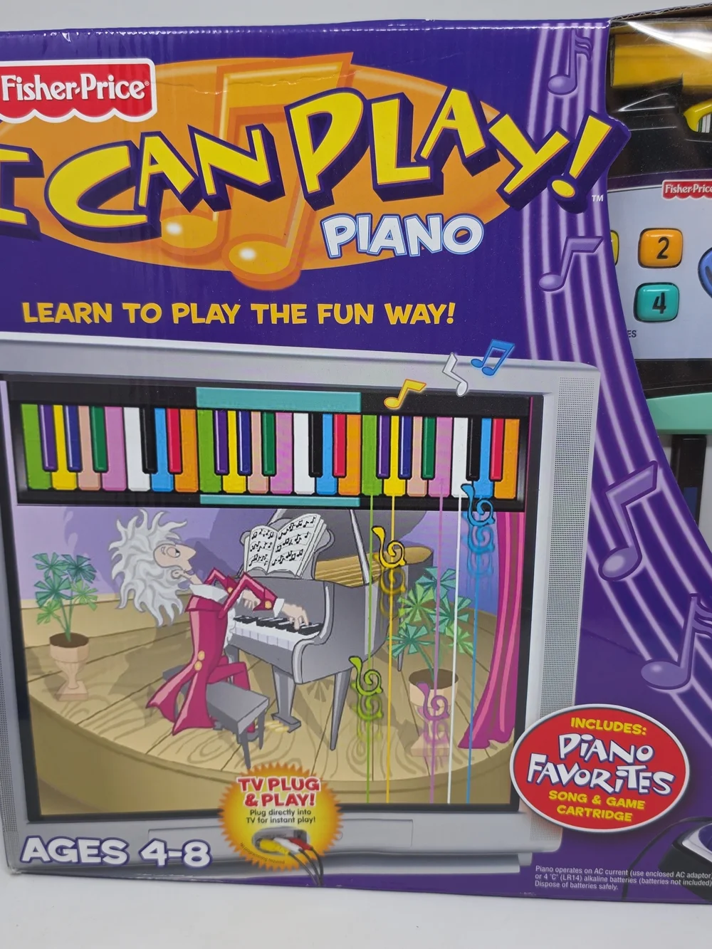 Fisher-Price I Can Play! Piano - Purple, Yellow, Black, White, Green, Blue